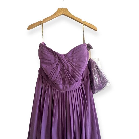 Jenny Yoo Aidan Convertible dress in wisteria luxe chiffon, Size 8, NWT - Picture 6 of 14